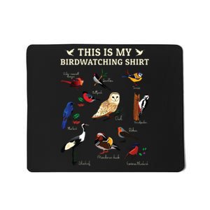 Cool Bird Lover Birdwatching Present Birdwatcher Birder Gift Mousepad