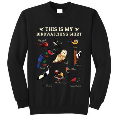 Cool Bird Lover Birdwatching Present Birdwatcher Birder Gift Tall Sweatshirt