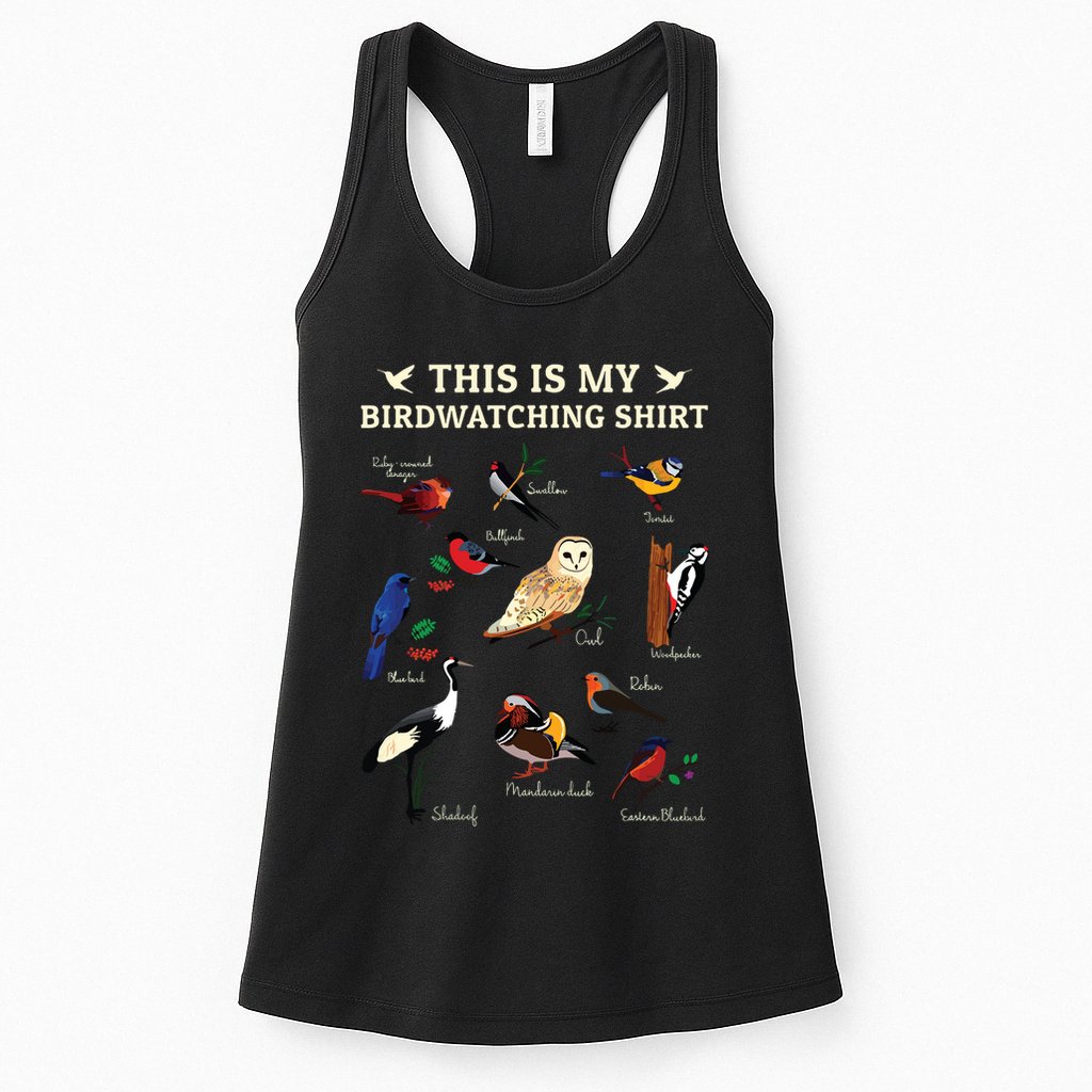 Cool Bird Lover Birdwatching Present Birdwatcher Birder Gift Womens Tank Top