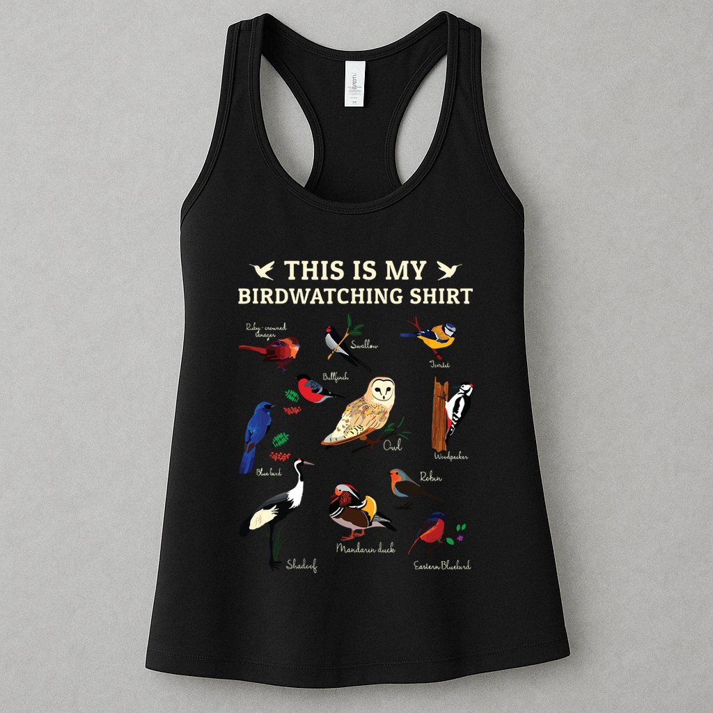 Cool Bird Lover Birdwatching Present Birdwatcher Birder Gift Womens Tank Top