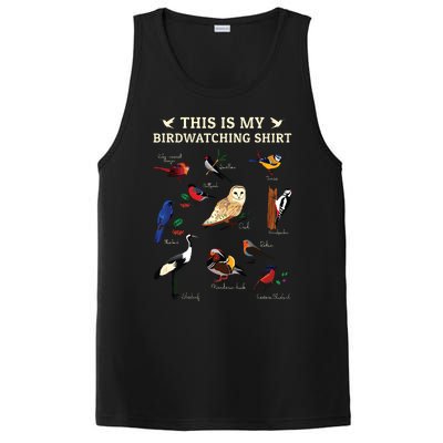 Cool Bird Lover Birdwatching Present Birdwatcher Birder Gift PosiCharge Competitor Tank