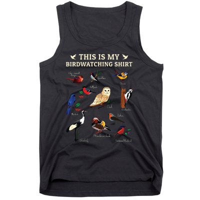 Cool Bird Lover Birdwatching Present Birdwatcher Birder Gift Tank Top