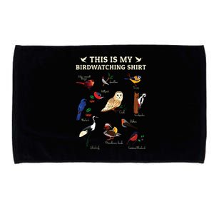 Cool Bird Lover Birdwatching Present Birdwatcher Birder Gift Microfiber Hand Towel