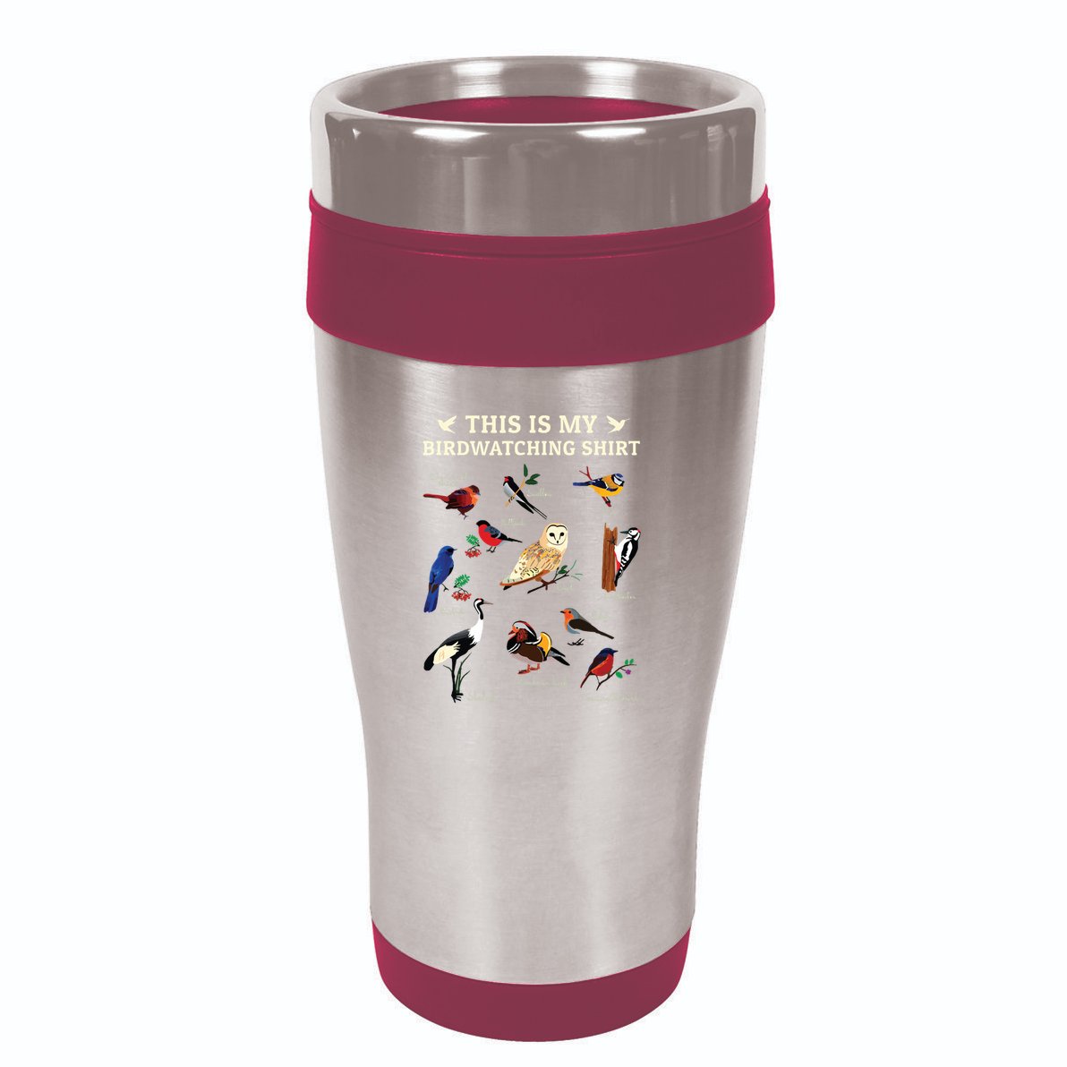 Cool Bird Lover Birdwatching Present Birdwatcher Birder Gift 16oz Travel Tumbler