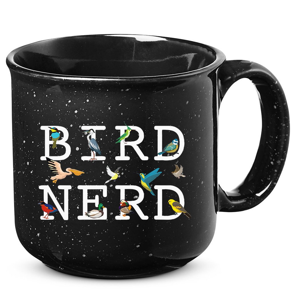 Cool Bird Lover Birdwatching Present Birdwatcher Birder Gift 15oz Campfire Ceramic Mug