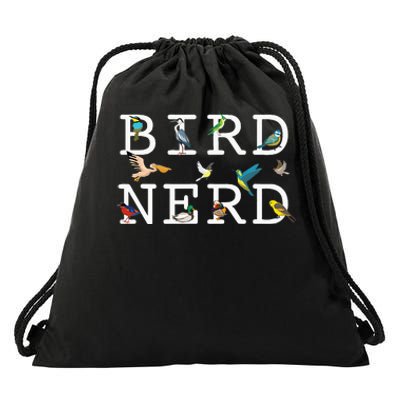 Cool Bird Lover Birdwatching Present Birdwatcher Birder Gift Drawstring Bag