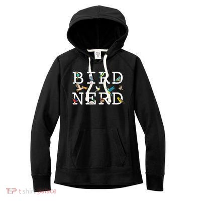 Cool Bird Lover Birdwatching Present Birdwatcher Birder Gift Women's Fleece Hoodie