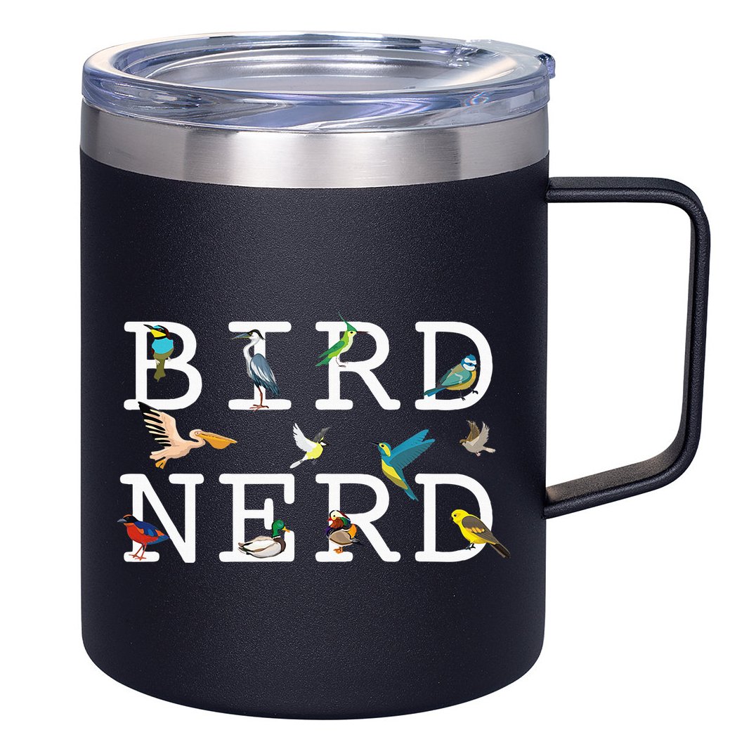 Cool Bird Lover Birdwatching Present Birdwatcher Birder Gift 12oz Stainless Steel Coffee Mug