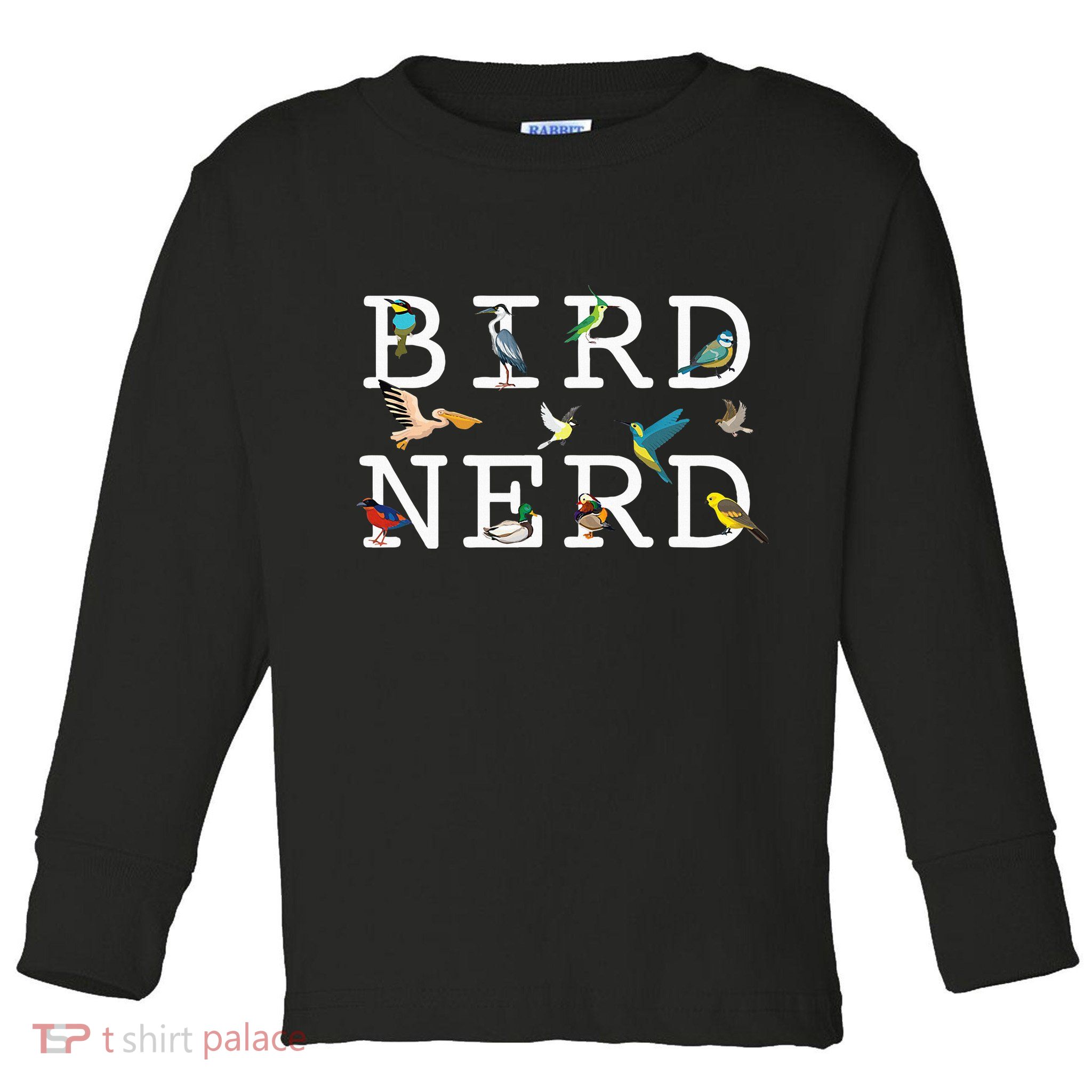 Cool Bird Lover Birdwatching Present Birdwatcher Birder Gift Toddler Long Sleeve Shirt