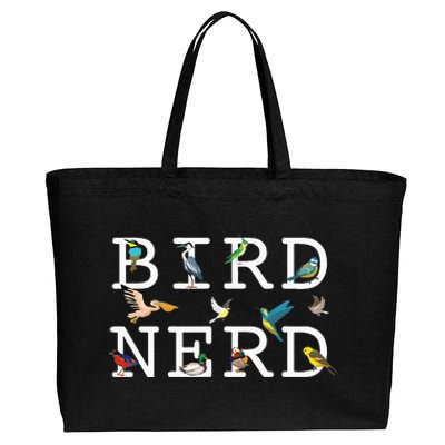 Cool Bird Lover Birdwatching Present Birdwatcher Birder Gift Cotton Canvas Jumbo Tote