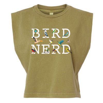 Cool Bird Lover Birdwatching Present Birdwatcher Birder Gift Garment-Dyed Women's Muscle Tee