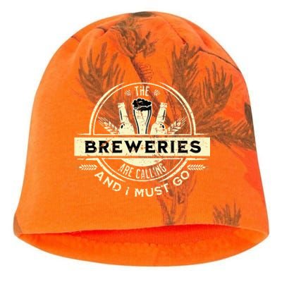 Craft Beer Lover Craft Breweries Are Calling And I Must Go Kati - Camo Knit Beanie