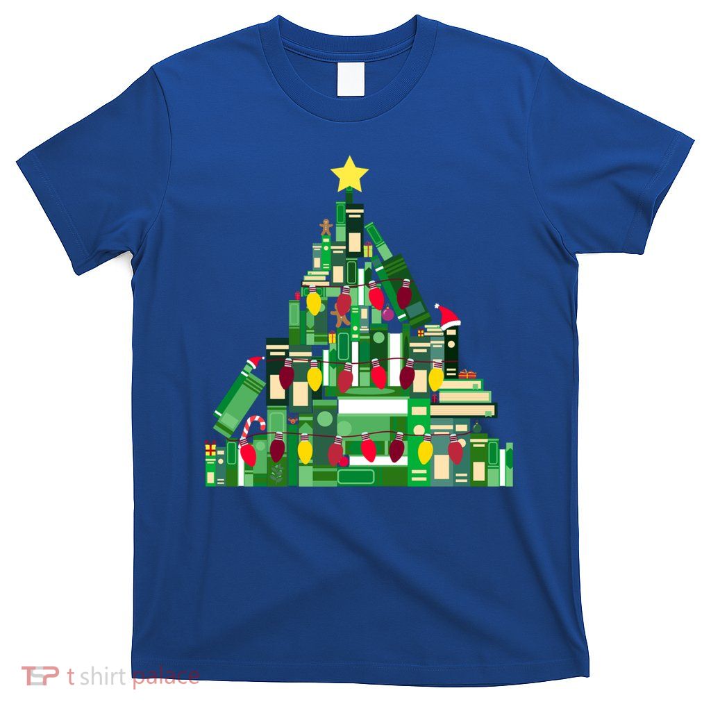 Christmas Book Lover Xmas Tree Reading Nerd Great Gift T-Shirt