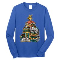 Christmas Book Lover Xmas Tree Reading Nerd Cool Gift Long Sleeve Shirt