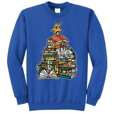 Christmas Book Lover Xmas Tree Reading Nerd Cool Gift Sweatshirt