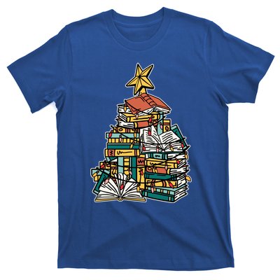 Christmas Book Lover Xmas Tree Reading Nerd Cool Gift T-Shirt