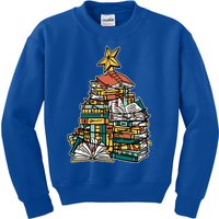 Christmas Book Lover Xmas Tree Reading Nerd Cool Gift Kids Sweatshirt