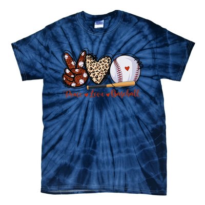 Cute Baseball Lovers Gifts Softball Baseball Tie-Dye T-Shirt