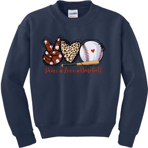 Cute Baseball Lovers Gifts Softball Baseball Kids Sweatshirt