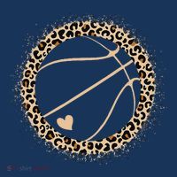 Cute Basketball Leopard Print Basketball Lover T-Shirt