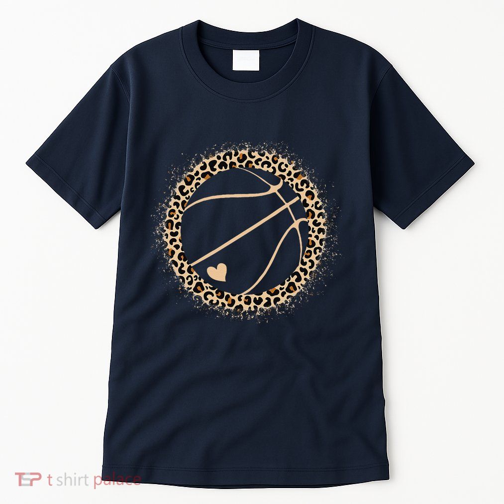 Cute Basketball Leopard Print Basketball Lover Tall T-Shirt