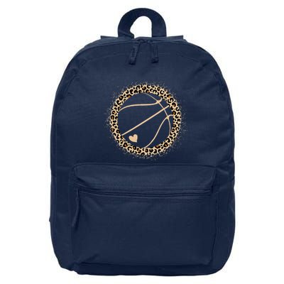 Cute Basketball Leopard Print Basketball Lover 16 in Basic Backpack