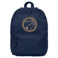 Cute Basketball Leopard Print Basketball Lover 16 in Basic Backpack