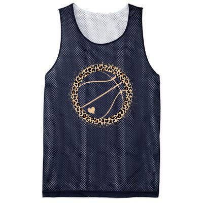 Cute Basketball Leopard Print Basketball Lover Mesh Reversible Basketball Jersey Tank