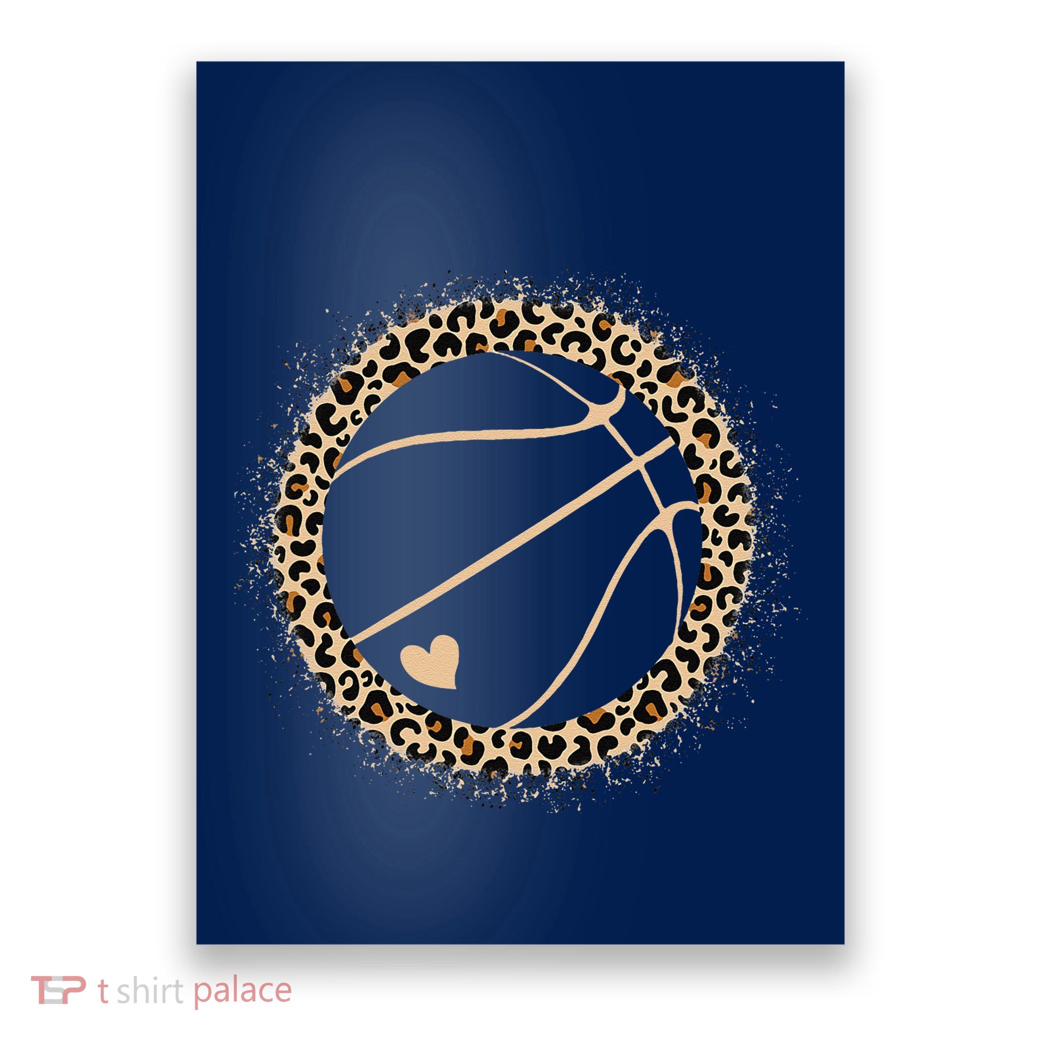 Cute Basketball Leopard Print Basketball Lover Poster