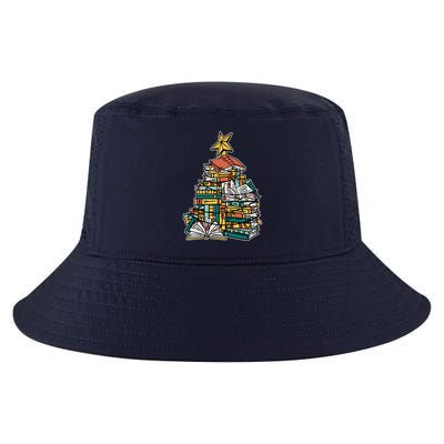 Christmas Book Lover Xmas Tree Reading Nerd Cool Comfort Performance Bucket Hat