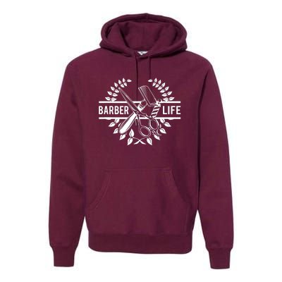 Cool Barber Life Premium Hoodie