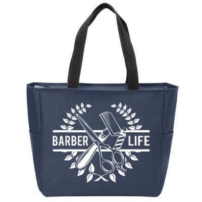 Cool Barber Life Zip Tote Bag