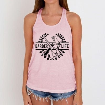 Cool Barber Life Women's Knotted Racerback Tank