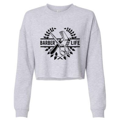 Cool Barber Life Cropped Pullover Crew