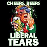 Cheers Beers Liberal Tears Trump Holding Beer Patricks Day 16 in Basic Backpack