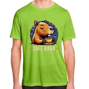 Café Bara Logo Coffee Bar Cafebara Barista Capybara Funny Adult ChromaSoft Performance T-Shirt