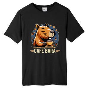 Café Bara Logo Coffee Bar Cafebara Barista Capybara Funny Tall Fusion ChromaSoft Performance T-Shirt