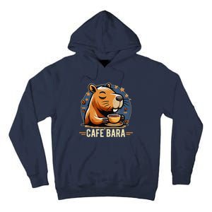 Café Bara Logo Coffee Bar Cafebara Barista Capybara Funny Tall Hoodie