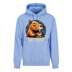 Café Bara Logo Coffee Bar Cafebara Barista Capybara Funny Unisex Surf Hoodie