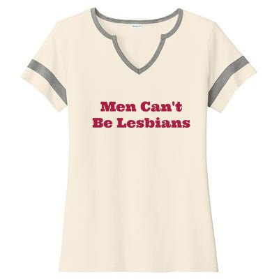 Cant Be Lesbians Ladies Halftime Notch Neck Tee