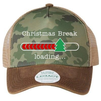 Christmas Break Loading Funny Xmas Holiday Teachers Legacy Tie Dye Trucker Hat