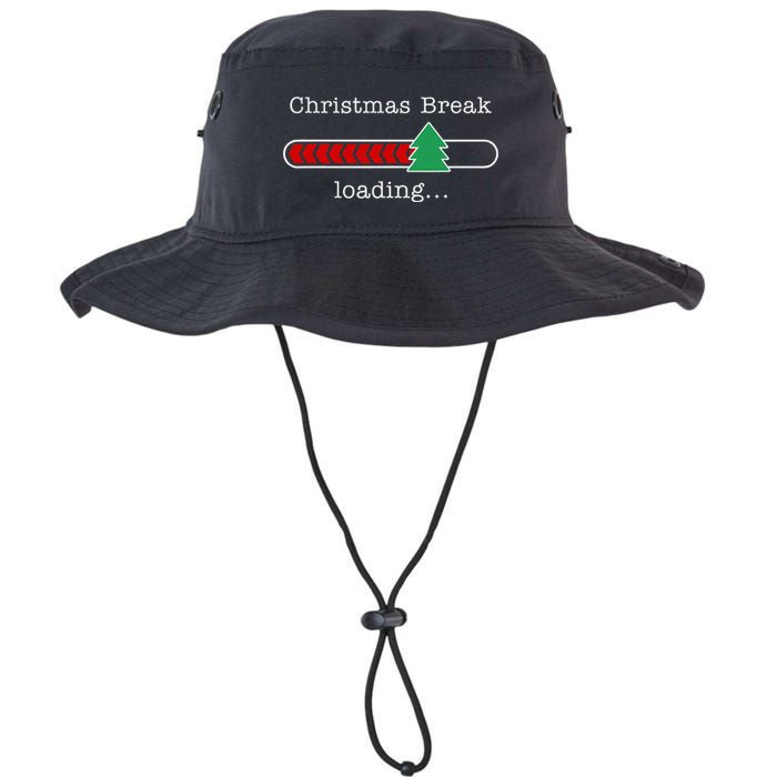 Christmas Break Loading Funny Xmas Holiday Teachers Bucket Hat