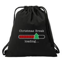 Christmas Break Loading Funny Xmas Holiday Teachers Drawstring Bag