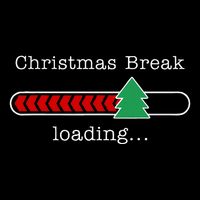 Christmas Break Loading Funny Xmas Holiday Teachers Drawstring Bag