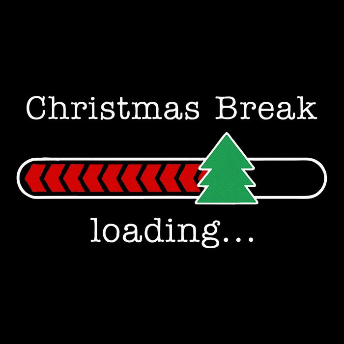 Christmas Break Loading Funny Xmas Holiday Teachers Drawstring Bag
