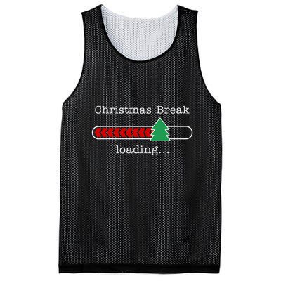 Christmas Break Loading Funny Xmas Holiday Teachers Mesh Reversible Basketball Jersey Tank