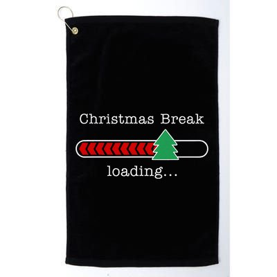 Christmas Break Loading Funny Xmas Holiday Teachers Golf Towel