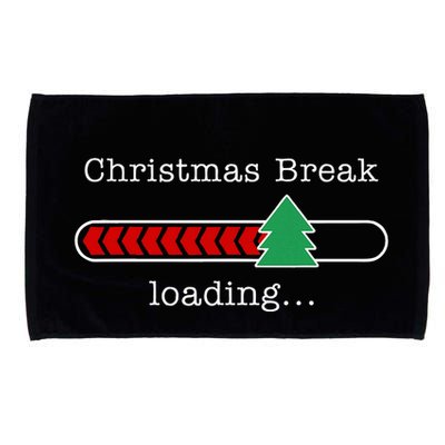 Christmas Break Loading Funny Xmas Holiday Teachers Microfiber Hand Towel