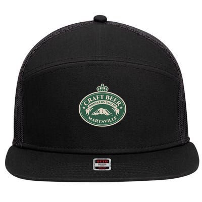 Craft Beer Lovers Marysville Washington 7 Panel Mesh Trucker Snapback Hat