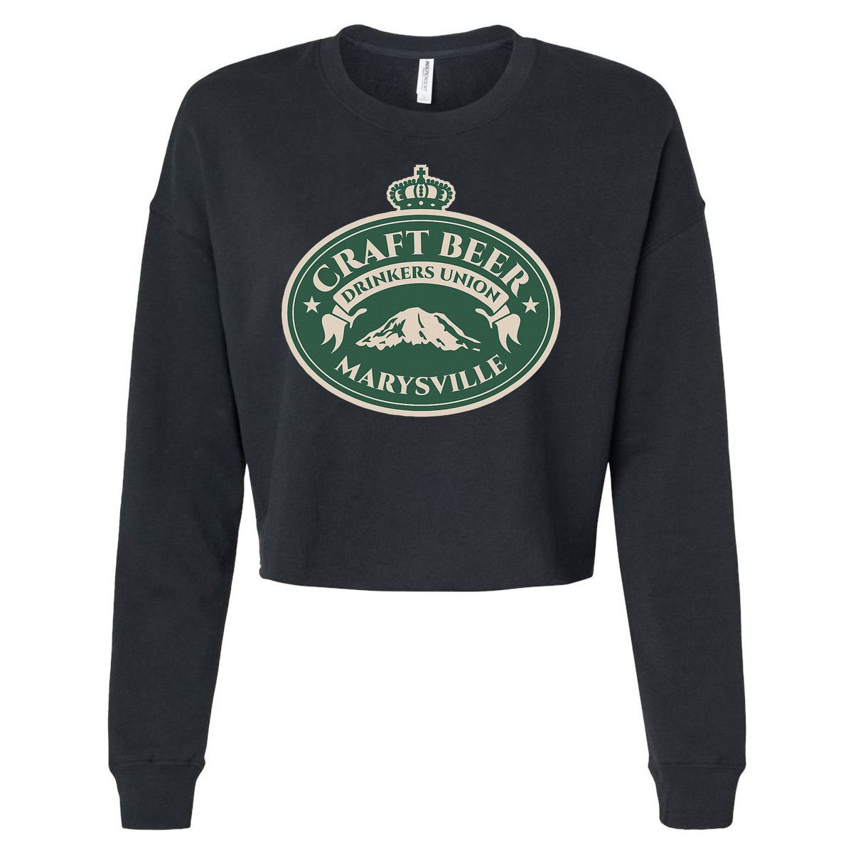 Craft Beer Lovers Marysville Washington Cropped Pullover Crew